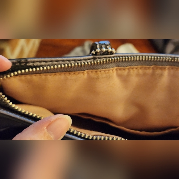 Coach Signature Stripe Metallic Logo Handbag Tote G1276 F20429 - Picture 15 of 16